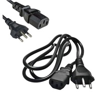 Cabo de Força ATX 3 Pinos Tripolar Novo 1.8m: Conexão Segura para Seus Equipamentos - imagem 2