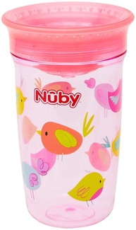 Copo Nuby Tritan 360° Rosa - Seguro, Divertido e Ideal para Crianças - imagem 1
