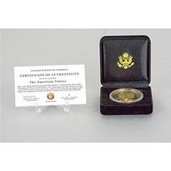 eTradewinds Conjunto de Moedas de Ouro Donald Trump 2017-2020, Estojo de Veludo, Edição de Colecionador de 4 Anos, Moeda Comemorativa Banhada A Ouro, Certificado de Autenticação (Veludo 17-20) - imagem 4
