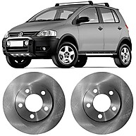 Par Disco Freio Crossfox 2005 a 2018 Ventilado TRW - imagem 2