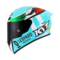 Capacete KYT TT Course Dennis Foggia Azul Turquesa Brilho - Performance e Estilo para Sua Pilotagem - imagem 2