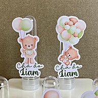 Aplique Ursinho Chá de Bebê: Decore Tubetes! - imagem 1