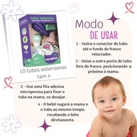 Tubo Extensor para Relactação Mamãetube N°4 - Kit com 10 Unidades para Suplementação Segura - imagem 5