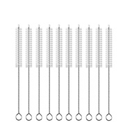 Escova de Canudo Extra Longa 200mm - Limpador de Tubos 10mm para Garrafas e Copos com Bico | Pacote com 10 - imagem 1