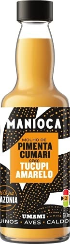 Molho De Pimenta Cumari Com Tucupi Amarelo 60ml, 100% natural, sem glúten- Manioca - imagem 1