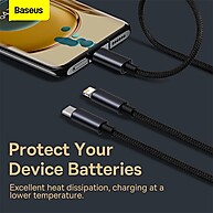 Cabo USB 3 Em 1 Baseus: Carregue Tudo! - imagem 2