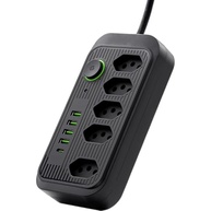 Filtro de Linha 5 Tomadas + 4 USB + 1 USB-C 2m Bivolt - Organize e Carregue Tudo! - imagem 2