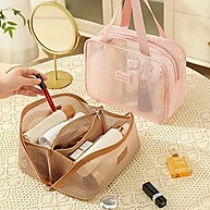 Bolsa de Maquiagem Transparente: Organize e Leve Tudo! - imagem 1