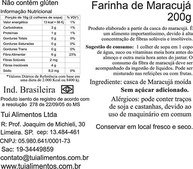 TUI ALIMENTOS Farinha De Maracujá 200 G - imagem 3