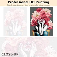 TUMOVO Pintura por Números para Adultos - Kit DIY com Tela 40x50cm, Tintas Acrílicas e Pincéis - imagem 4