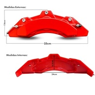 Kit 4 Capas de Pinça de Freio Universal ABS Tuning - Estilo Moderno e Proteção - imagem 5