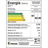 Ventilador de Parede Ventisol Turbo 6 Steel Osc - 6 Pás, 50cm, 200W, Bivolt - imagem 5