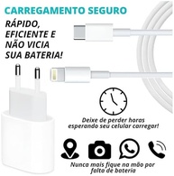 Kit Carregador Turbo 30W USB-C p/ iPhone: Carregue Rápido e Seguro! - imagem 3