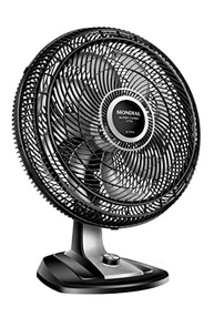 Ventilador Mondial 50cm Super Turbo 8 Pás - 150W, Design Moderno Preto/Prata - imagem 2