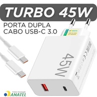 Carregador Turbo 45W Ultra Rápido Tipo C e USB: Potência Máxima para Seu Celular Android e iOS - imagem 3