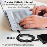 Cabo USB-C 10Gbps: Transferência Rápida e Carga Turbo! - imagem 3