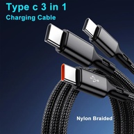 Cabo USB-C 6A 100W 3 em 1: Carregamento Turbo! - imagem 3