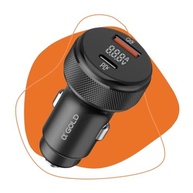 Carregador Veicular Turbo 60W Dual Port USB 3.0 + Tipo C - Carregamento Rápido 9.1A AGOLD - imagem 2