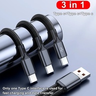 Cabo USB-C 6A 100W 3 em 1: Carregamento Turbo! - imagem 4