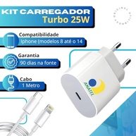Carregador Turbo 25W iPhone USB-C Lightning + Fonte Rápida Excellence X-Charge - imagem 3