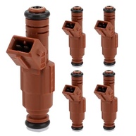 Conjunto 5 Injetores Combustível Volvo C70 S60 S70 V70 XC70 XC90 2.4L 2.5L L5 Turbo - Qualidade OEM - imagem 2