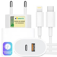 Carregador Turbo 40W PD FAST DUO®: Carga Rápida para iPhone e iPad com 2 Entradas USB-C e USB-A + Cabo Tipo C-Lightning - imagem 1