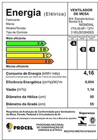 Ventilador Mondial 50cm Super Turbo 8 Pás - 150W, Design Moderno Preto/Prata - imagem 4
