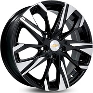 4 RODAS KR S24 MODELO TRACKER TURBO/ARO 16X6 / (5X110) ET36 cor:Preta Diamantada - imagem 1