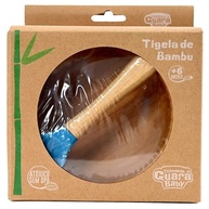 Tigela Infantil de Bambu com Ventosa - Turminha Guará Azul | Segura e Saudável para Refeições - imagem 1