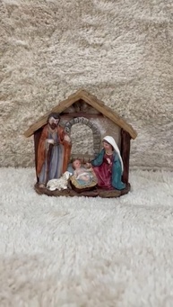 Tuut Presépio Linha Sagrada Família 16cm - Poliresina Detalhada para Decoração Natalina - imagem 3