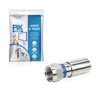 Adaptador Coaxial F Fêmea 90°: Conexão Rápida e Segura para sua TV - imagem 3