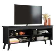 Rack para TV até 65" com Pés Preto Turim Madesa – Moderno e Funcional - imagem 1