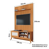 Rack Caribe 55" + Painel 3D: Elegância para sua TV - imagem 2