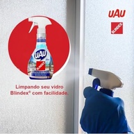 Kit Limpa Vidro UAU Blindex Sem Manchas - 2 Unidades 500ml com Gatilho e Refil - imagem 3
