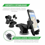 Suporte Celular Carro Universal 360° Ventosa Forte Painel Vidro GPS Waze Uber - imagem 5