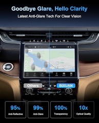 Protetor de Tela Uconnect 5 Jeep Grand Cherokee 2022-2025 - Vidro Temperado 9H Fosco Anti-Reflexo - imagem 4