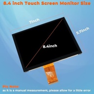 Tela Touch Uconnect 4C NAV UAQ 21.3cm para Dodge RAM Jeep Chrysler 2017-2022 - Substituição LA084X01(SL)(02) - imagem 5