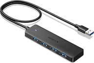UGREEN Hub USB 3.0 4 em 1,Divisor USB-A, Expansor USB Ultrafino para Mouse, Teclado, Pen Drive, Disco U, Impressora, Compatível com Laptop, PC de Mesa, Xbox, PS5 e Muito Mais, 2 Pés - imagem 1