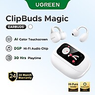 UGREEN ClipBuds: Fones Bluetooth com Tela Touch - imagem 1