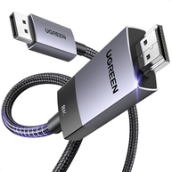 UGREEN Cabo DisplayPort para HDMI 8K 60Hz | 4K 240Hz - Imagem Incrível e Conexão Estável - imagem 1