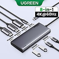 UGREEN Hub USB-C Triplo 4K60Hz: Sua Central Multimídia - imagem 1