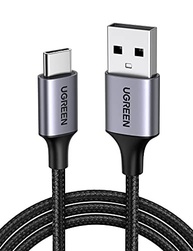 UGREEN Cabo de Dados USB para USB C 2m 3A, Carregamento Pápido, Cabo de Dados CarPlay, Design Resistente em Nylon Trançado, Compatível com iPhone 16(Plus/Pro)/15, Galaxy S24/S23, Pixel 8/7 - imagem 2