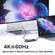 UGREEN Uno Hub USB C, 6 em 1 Robot Adaptador USB C 3.2 Gen 2 com HDMI 4K 60Hz, 2*USB e 2*USB C 10Gbps, PD 100 W Compatível com MacBook Pro Air Surface Chromebook DELL XPS e Mais Dispositivos Tipo C - imagem 5