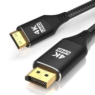Cabo DisplayPort para Mini HDMI 4K UHD 1.2m - Conexão de Alta Qualidade para Dell, HP, Lenovo e Mais - imagem 2