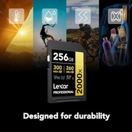 Lexar Professional 2000x SDHC/SDXC UHS-II 256GB GOLD: Velocidade e Desempenho Profissional - imagem 5