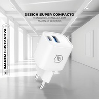 Carregador Gshield 20W Ultra Rápido Tipo C + USB-A GaN: Potência e Segurança para seu iPhone e Android - imagem 3