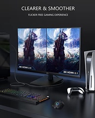 Cabo HDMI 2.1 Stouchi 10FT Certificado 48Gbps 8K@60Hz - Ultra Alta Velocidade para PS5, Mac Mini M4, TVs UHD - imagem 5