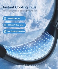 Ventilador de Pescoço COOLiFY - Resfriamento Pessoal Portátil com Fluxo 3D, Recarregável e Ultra Leve - imagem 4