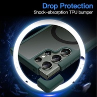Capa JETech Magnética para Samsung S23 Ultra 5G: Proteção Premium com MagSafe e Acabamento Fosco (Verde Meia-Noite) - imagem 5