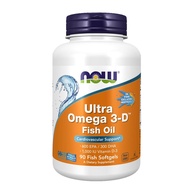Ultra Omega 3-D Now Foods: 90 Cápsulas de Potência! - imagem 1